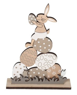 ZAJĄC ZAJĄCZEK WIELKANOCNY FIGURKA DO STROIKA JAJKO JAJKA