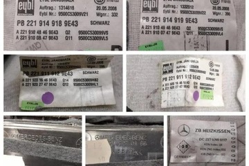 KOMPLET SEDADLA MERCEDES-BENZ S (W221) 2219104846 3.5L HYBRID 205KW 2009