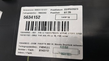 BMW 1 F40 ČALOUNĚNÍ DVEŘE LEVÝ PŘEDNÍ EU