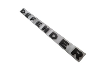 Emblemat do Land Rover napis DEFENDER Gray Matte