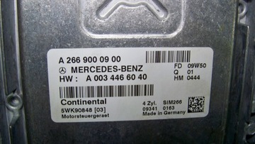 MERCEDES A W169 1.5 10R ŘÍZENÍ MOTORU