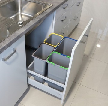 KOSZ na śmieci sortownik segregator 9L wys.40 cm