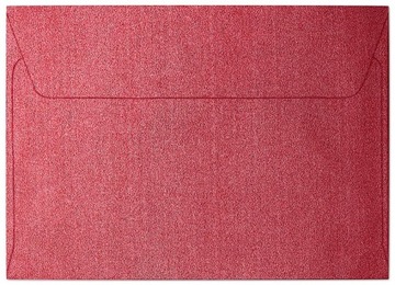 Koperty ozdobne C6 GALERIA PAPIERU Pearl czerwone 10szt