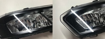 VW POLO V LIFT 14-17 РЕШЕТКА + ГАЛОГЕН ПРАВЫЙ 6C0 OE