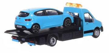 BURAGO ПЛАТФОРТОВЫЙ ТРАНСПОРТ RENAULT CLIO МОДЕЛЬ МЕТАЛЛ
