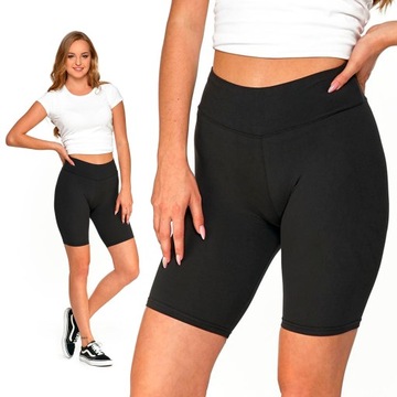 MORAJ Legginsy Krótkie Kolarki Czarne r.L/XL