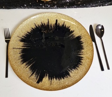 ПОДСТАВКА ДЛЯ ПЛАСТИНЫ Ø 33 A-001 ЧЕРНАЯ СТЕКЛЯННАЯ ПОДДЕРЖКА