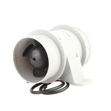 WENTYLATOR JACHTOWY LINIOWY KOMORY SILNIKA DO ŁODZI 12V 90MM 145CFM 3CALI