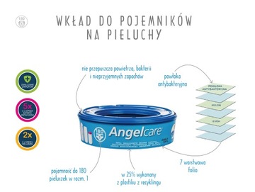 ANGELCARE WKŁAD WORKI DO POJEMNIKA NA PIELUCHY 1sz