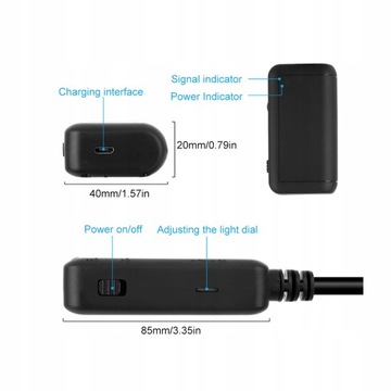 KAMERA INSPEKCYJNA ENDOSKOP WIFI FULLHD IP67 5.5MM