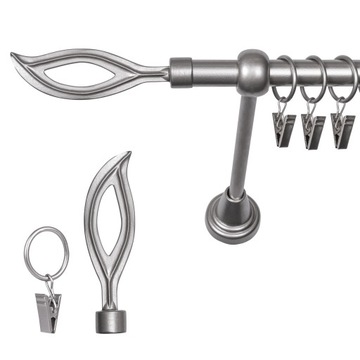 KARNISZE METALOWE KARNISZ POJEDYNCZY FI 16 / 140CM