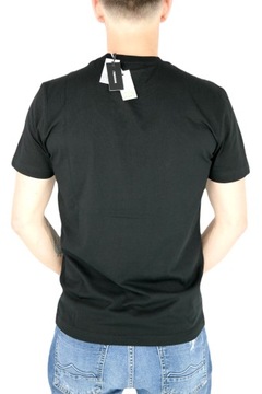 DIESEL T-shirt męski TDSL42 czarny z nadrukiem M