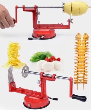 Ручная картофелемашина с скрученным картофелем фри