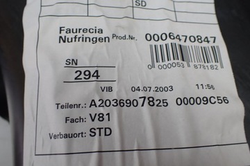 MERCEDES W203 CL COUPE BOCZEK PRAWY TYŁ EUROPA