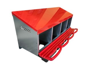 GNIAZDO AUTOMATYCZNE DLA KUR NIOSEK POCZWÓRNE GRZĘDA Z KOSZEM NA JAJA