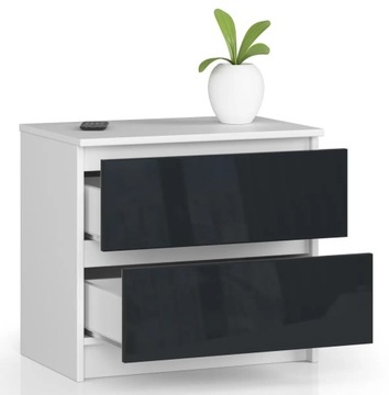 КРОВАТЬТумбочка, комод, стол, ящики, глянцевый, 60 см