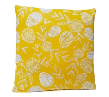 POSZEWKA bawełna, jasiek 30x30 Bawełna 100% WIELKANOC ŻÓŁTA, PISANKI