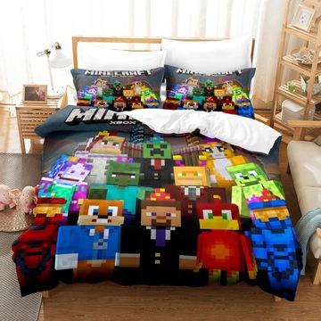 ROBLOX Minecraft KOMPLET POŚCIELI 140x200 POSZEWKA