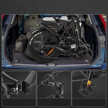 E-BIKE Fafrees F20 X Max, стальное колесо с рамой, 20 дюймов, 48 В, 30 Ач, 750 Вт, складное, красное
