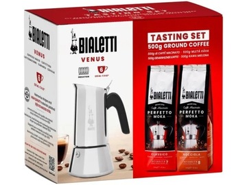 Zestaw Bialetti Venus 6tz + kawa Nocciola 250g + kawa Classico 250g