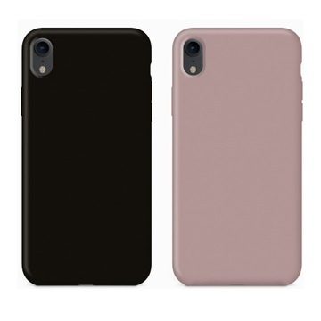 2x Etui Case Candy Do Iphone XR Silikonowe Matowe