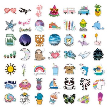 НАБОР НАКЛЕЙКОВ VSCO «ДЕВОЧКА» 450 шт.