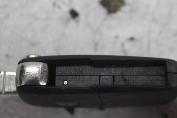 KLÍČEK OVLÁDAČ KAPESNÍ NŮŽ 5K0837202 VW GOLF PASSAT TOURAN