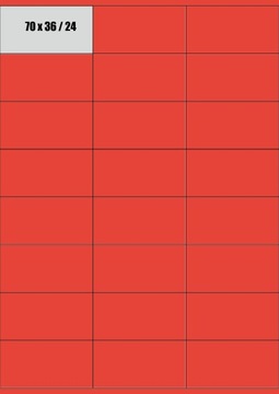 icpc naklejki 70x36 CZERWONE FLUO