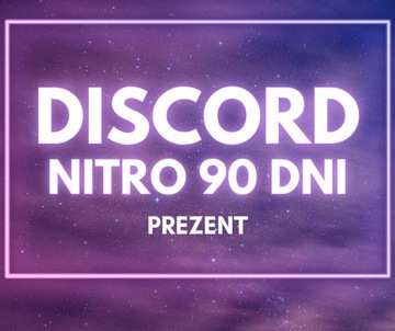 Discord NITRO 3 miesiące + 2x Boost Prezent KOD KLUCZ