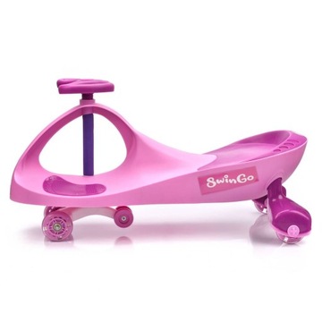 Детский самокат-толкач, колеса Meteor со светодиодной подсветкой.