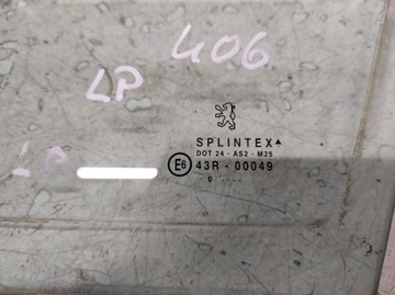 PEUGEOT 406 95- SKLO (OKNO) LEVÝ PŘEDNÍ