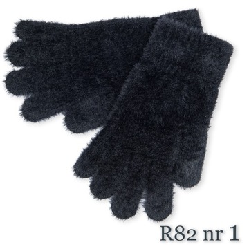 Rękawiczki Zimowe damskie ALPAKA Futerko 6 KOLORÓW