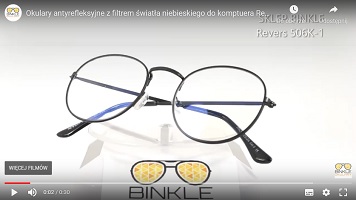 KLASYCZNE OKULARY ZERÓWKI ANTYREFLEKSYJNE LENONKI Z BLUE LIGHT FILTER