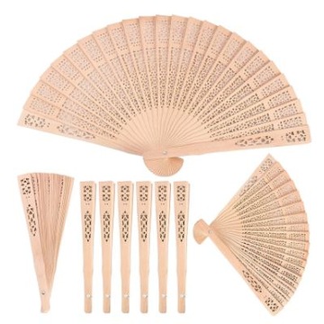 Бамбуковый деревянный веер ажурный складной DIY танцевальная свадебная вечеринка