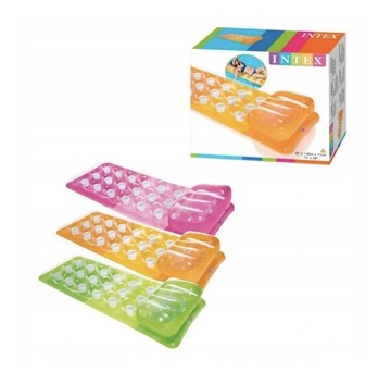 MATERAC DMUCHANY DO PŁYWANIA PLAŻOWY INTEX BASEN