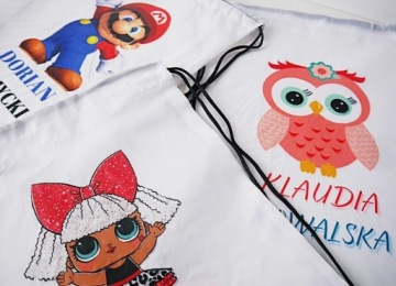 Детская сумка с именем и дизайном LARGE