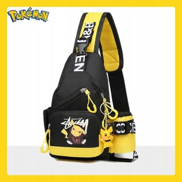 PLECAK POKEMON PIKACHU TORBA NERKA SZASZETKA DZIECIĘCY NA RAMIĘ PREZENT