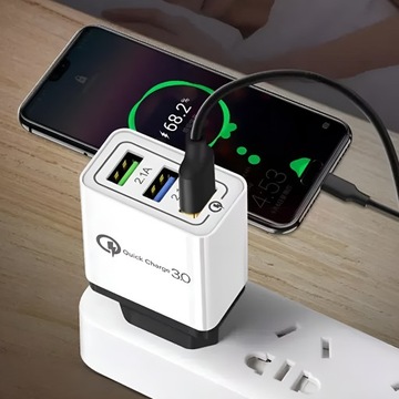 БЫСТРОЕ СЕТЕВОЕ ЗАРЯДНОЕ УСТРОЙСТВО USB QUICK CHARGE 3.0