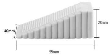 6x DOOR CLINK DOOR STOPPER BUILT IN SILICONE GRAY