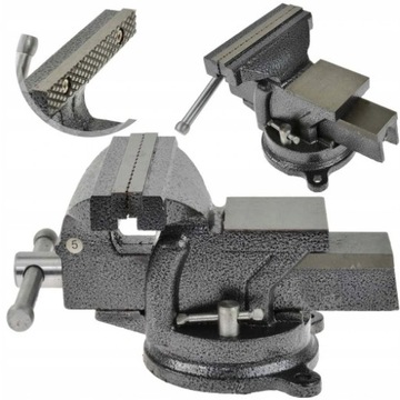 IMADŁO ŚLUSARSKIE OBROTOWE 150mm SZCZĘKI STALOWE
