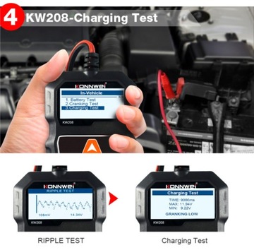 Счетчик аккумуляторов Konnwei KW208