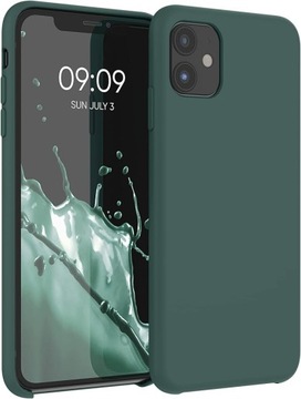 ETUI DLA IPHONE 11 PRO 5,8 CALA Z MIĘKKIM WYKOŃCZENIEM - ZIELEŃ MCHU