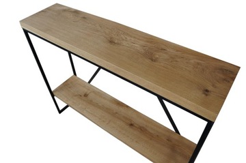 КОНСОЛЬ ЛОФТ 100 СМ МАССИВ ДУБА С ПОЛКОЙ
