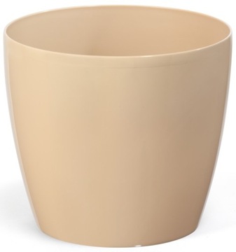 OSŁONKA doniczka MAGNOLIA śr. 21CM CAPPUCCINO POŁYSK Lamela