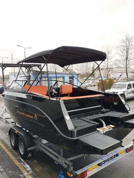 Nowa łódź motorowa Atlantic Marine 720 Day Crusier z przyczepą_Eskapader