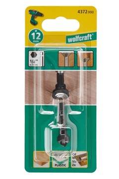 Pogłębiacz do drewna 12 mm Wolfcraft - WS, trzpień 6-kąt, z wyrzutnikiem