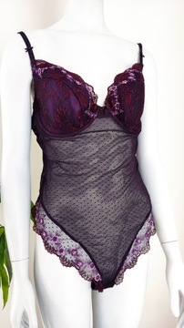 Bielizna BODY KORONKOWE DAMSKIE NA RAMIĄCZKA 85C