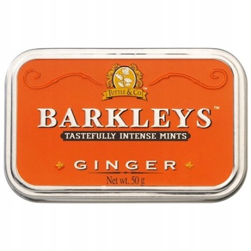 Cukierki Miętówki Barkleys Imbir Imbirowe 50g USA