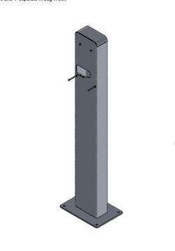 Настенная коробка ABB Terra Pedestal с 1 зарядным устройством