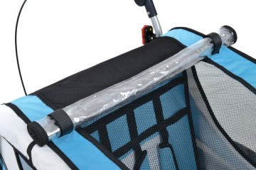 ВЕЛОСИПЕДНЫЙ ПРИЦЕП PRO 3в1, ШОК + СВЕТОДИОДЫ